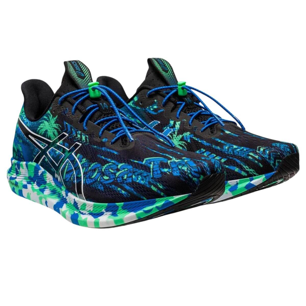 Zapatilla Asics Running Noosa Tri 14 Negro Azul - Sur SportsZapatillas
