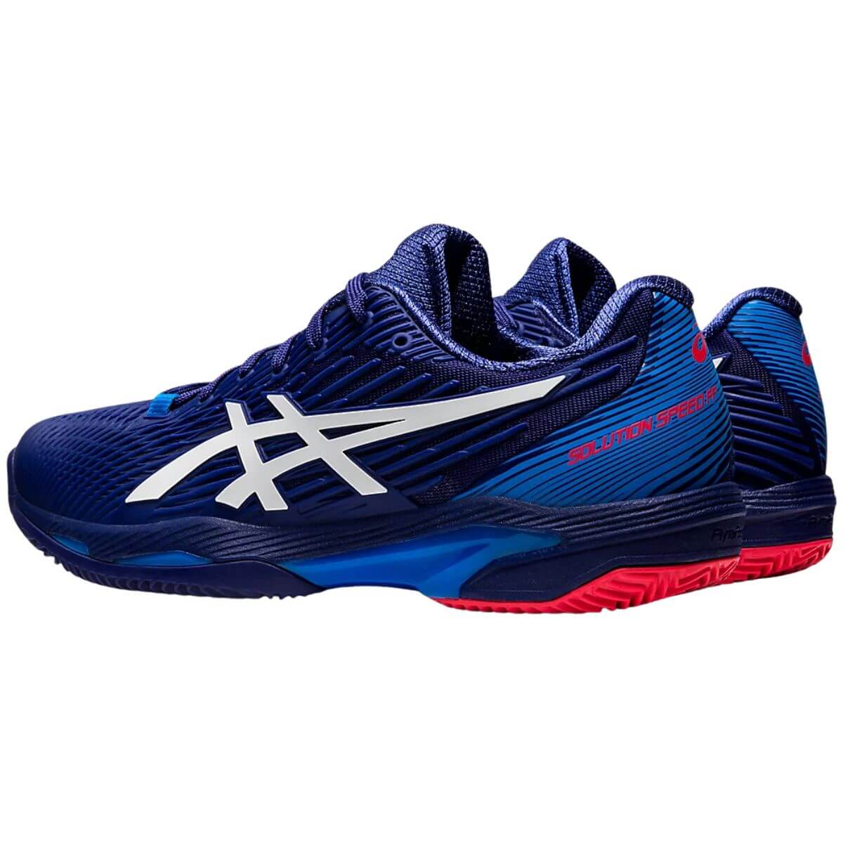 Zapatilla Asics Solution Speed FF 2 Dive Azul Rojo - Sur SportsZapatillas