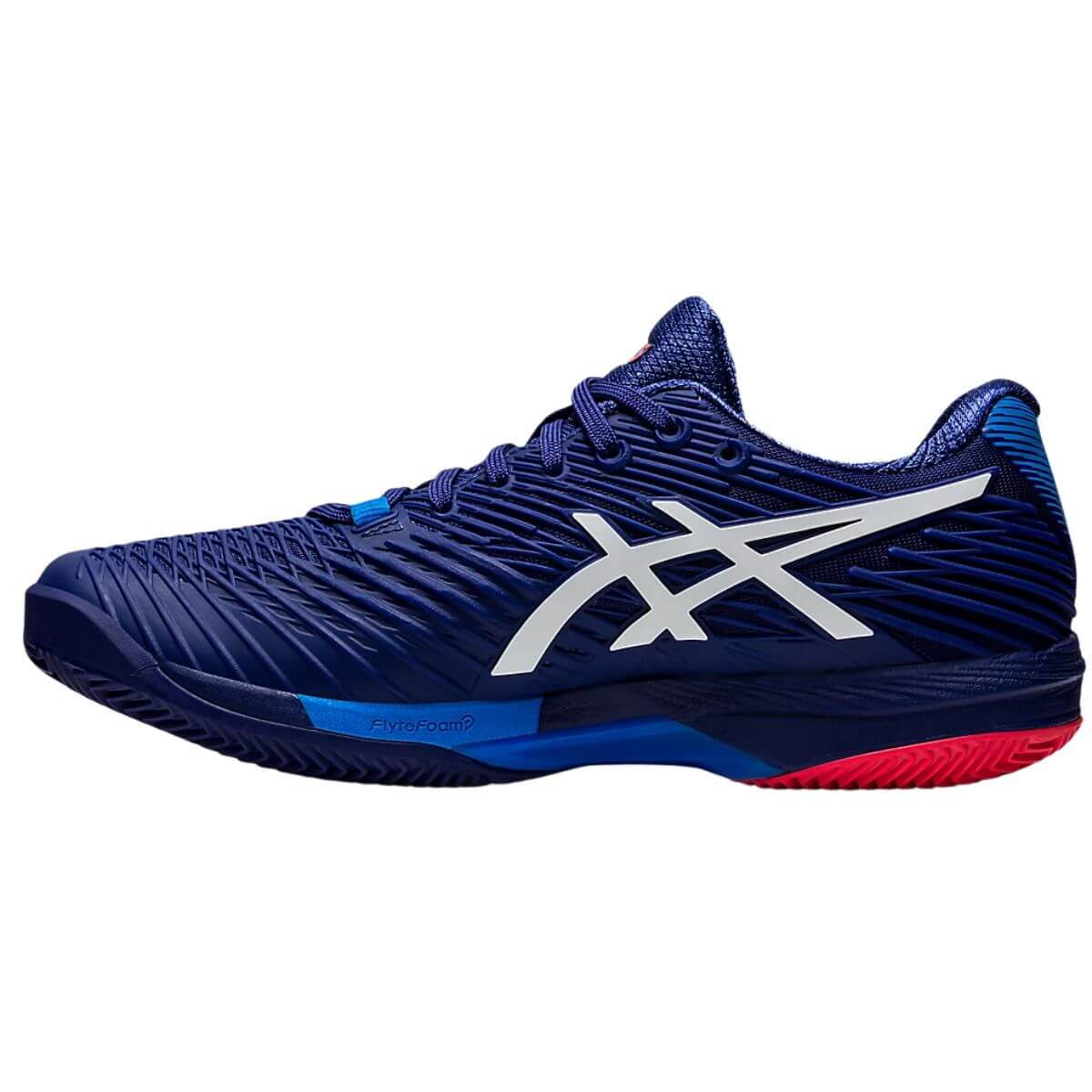 Zapatilla Asics Solution Speed FF 2 Dive Azul Rojo - Sur SportsZapatillas
