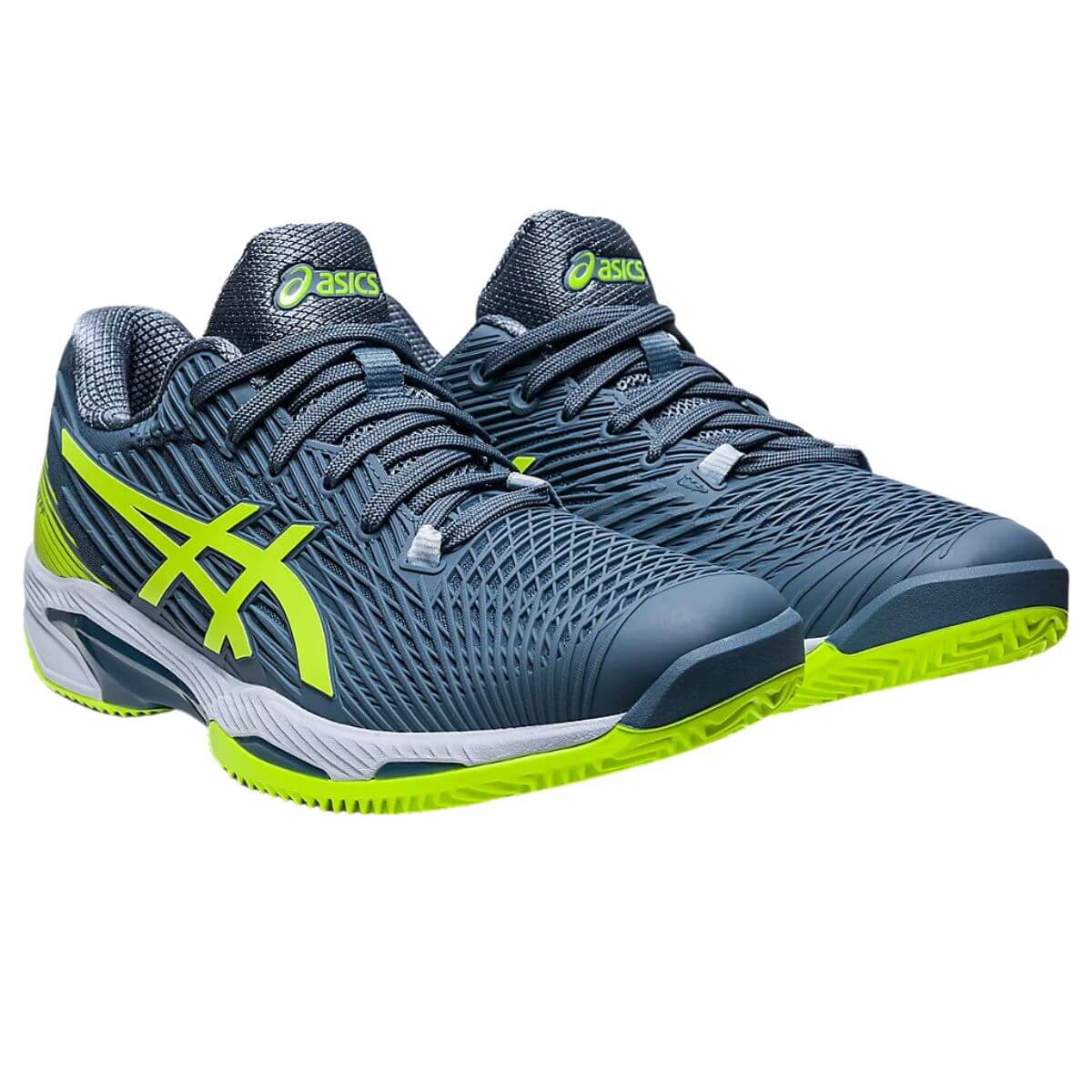 Zapatilla Asics Solution Speed FF 2 Steel Blue Hazard Green - Sur SportsZapatillas