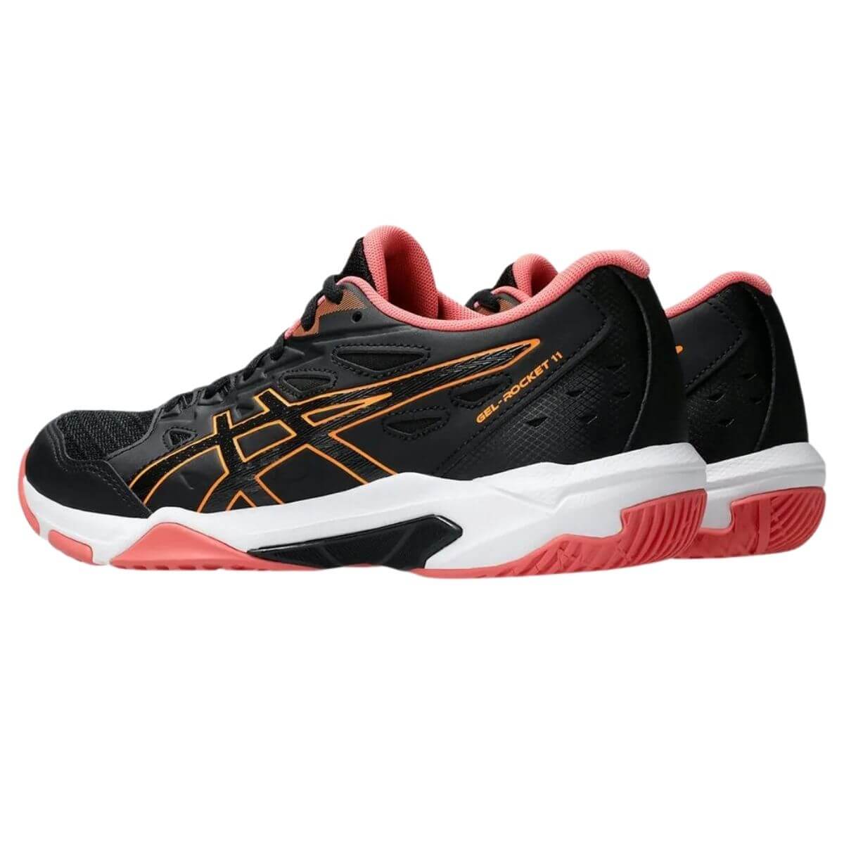 Zapatilla Asics Voleibol Mujer Gel Rocket 11 Black Orange Pop - Sur SportsZapatillas