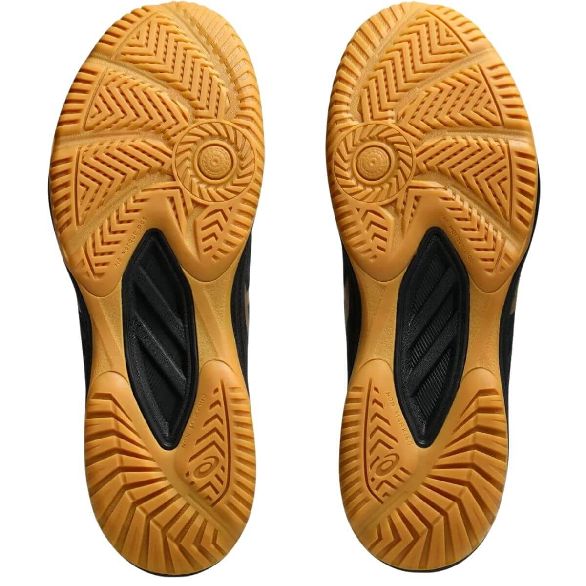 Zapatilla Asics Voleibol Upcourt 6 Black Pure Gold - Sur SportsZapatillas