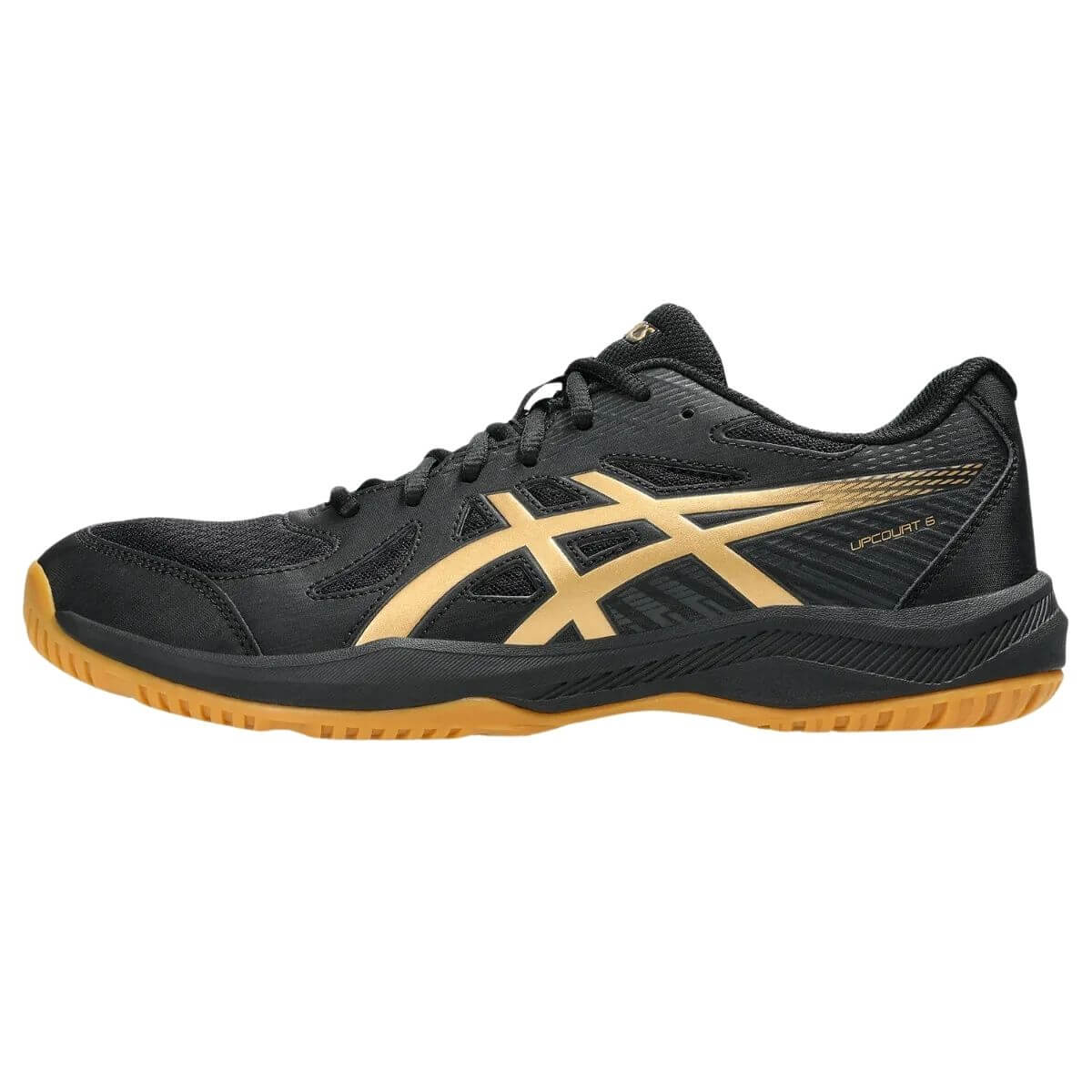 Zapatilla Asics Voleibol Upcourt 6 Black Pure Gold - Sur SportsZapatillas