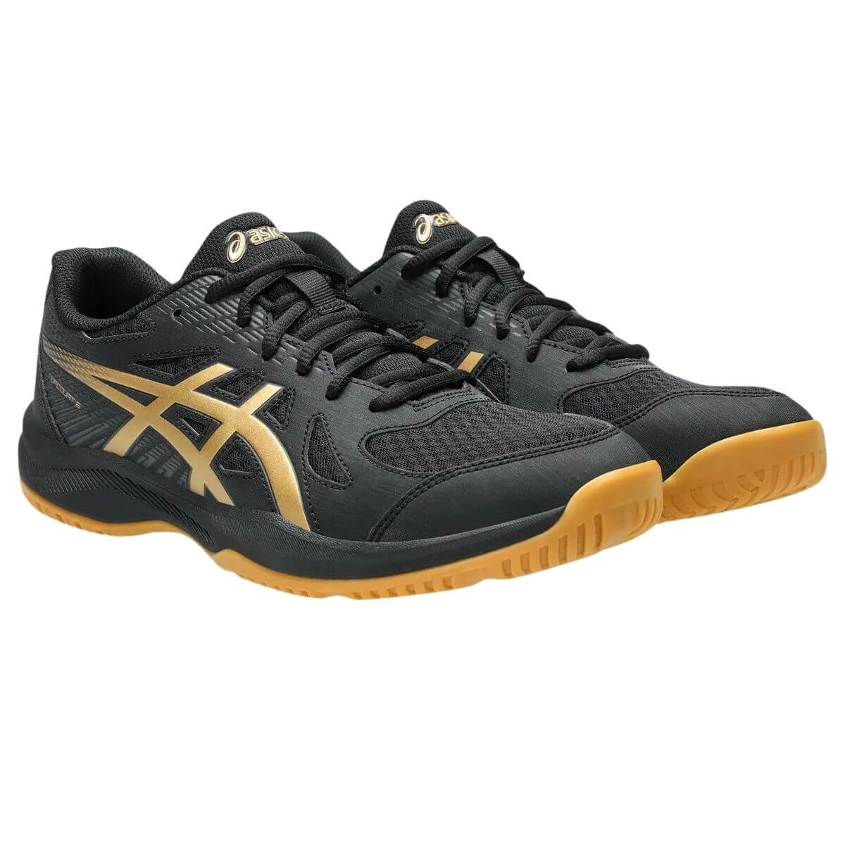 Zapatilla Asics Voleibol Upcourt 6 Black Pure Gold - Sur SportsZapatillas