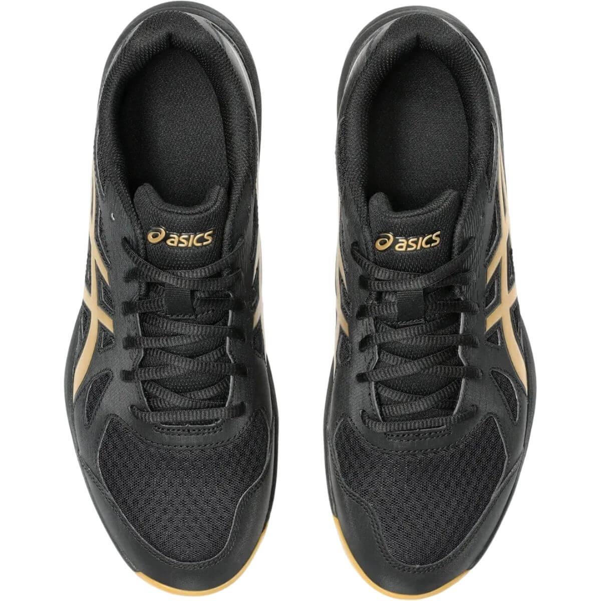Zapatilla Asics Voleibol Upcourt 6 Black Pure Gold - Sur SportsZapatillas
