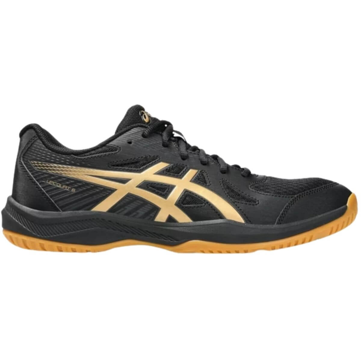 Zapatilla Asics Voleibol Upcourt 6 Black Pure Gold - Sur SportsZapatillas