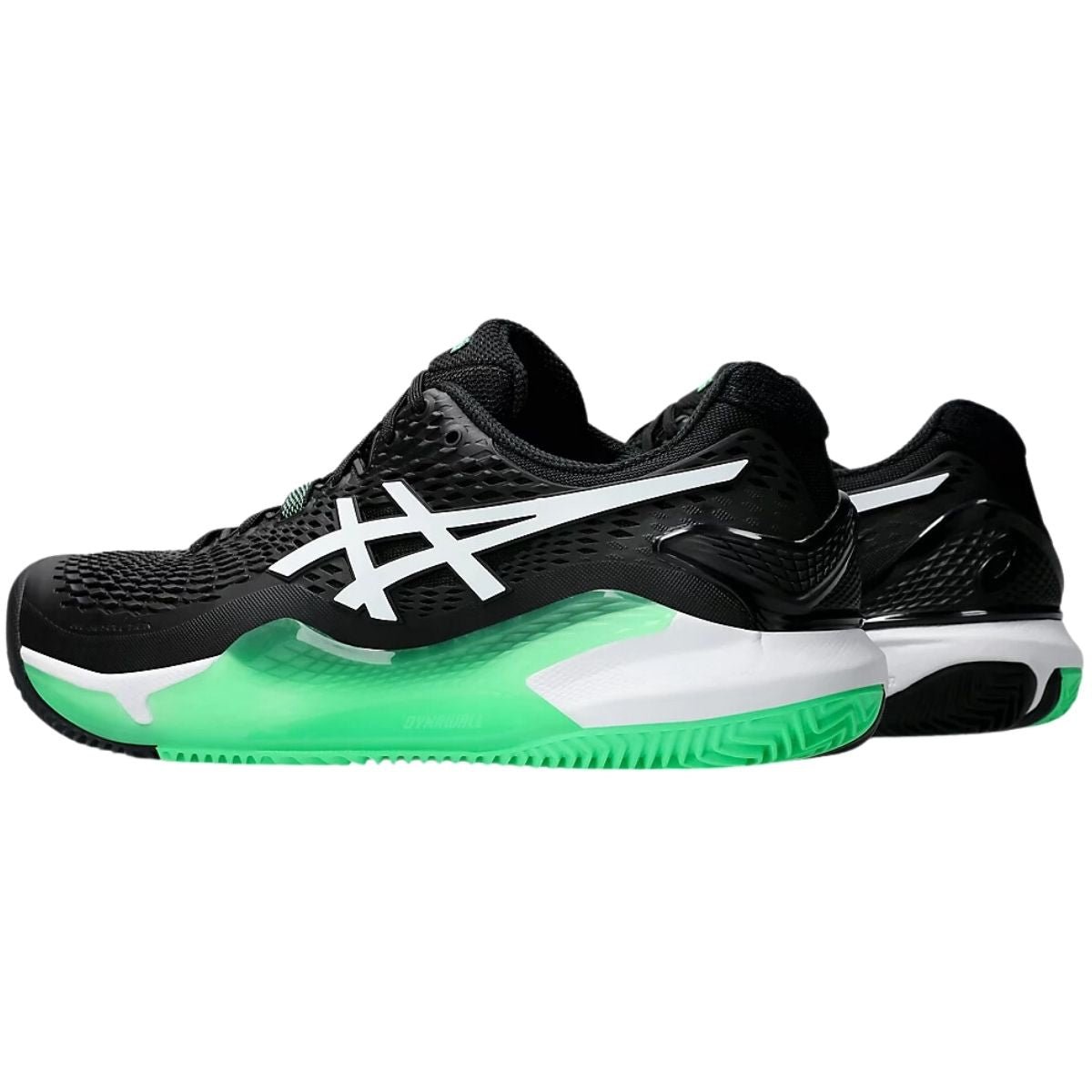 Zapatilla Hombre Asics Gel Resolution 9 Clay Black New Leaf - Sur SportsZapatillas
