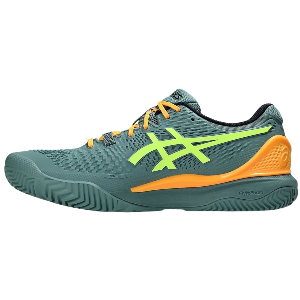 Zapatilla Hombre Asics Gel Resolution 9 Padel Celadon Safety Yellow - Sur SportsZapatillas