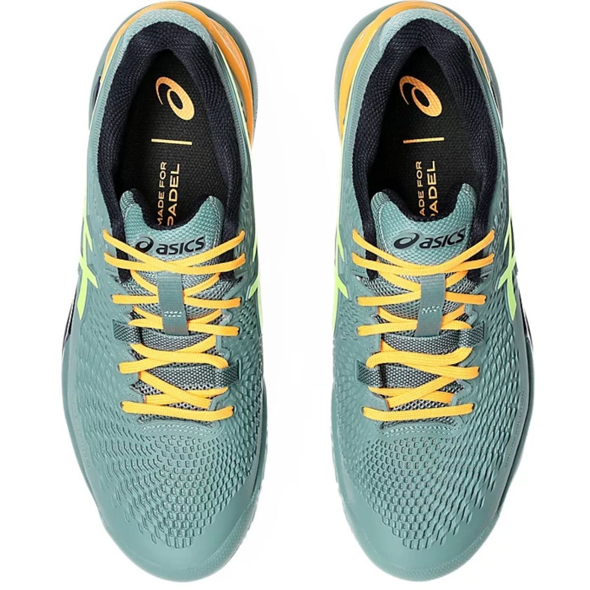 Zapatilla Hombre Asics Gel Resolution 9 Padel Celadon Safety Yellow - Sur SportsZapatillas