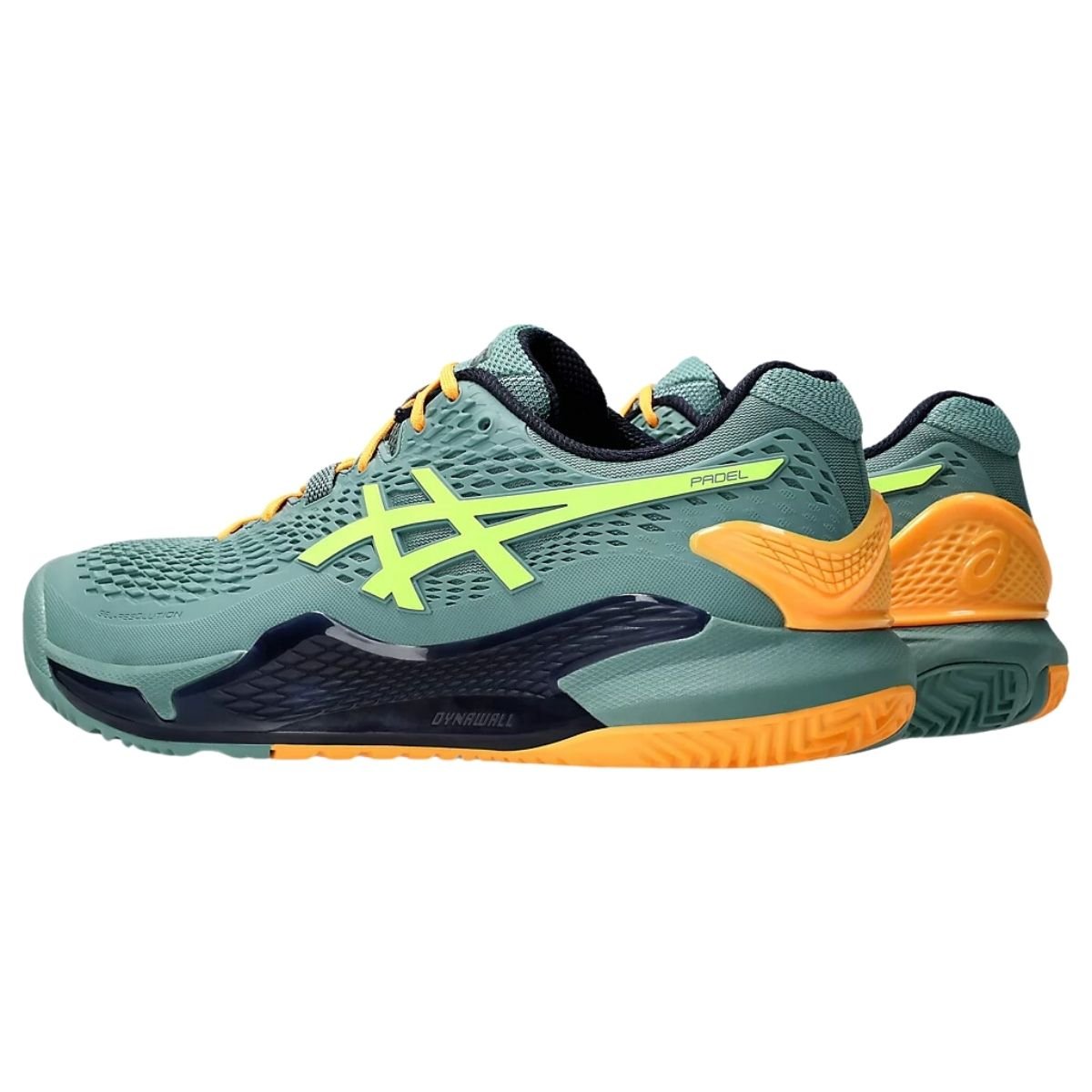 Zapatilla Hombre Asics Gel Resolution 9 Padel Celadon Safety Yellow - Sur SportsZapatillas