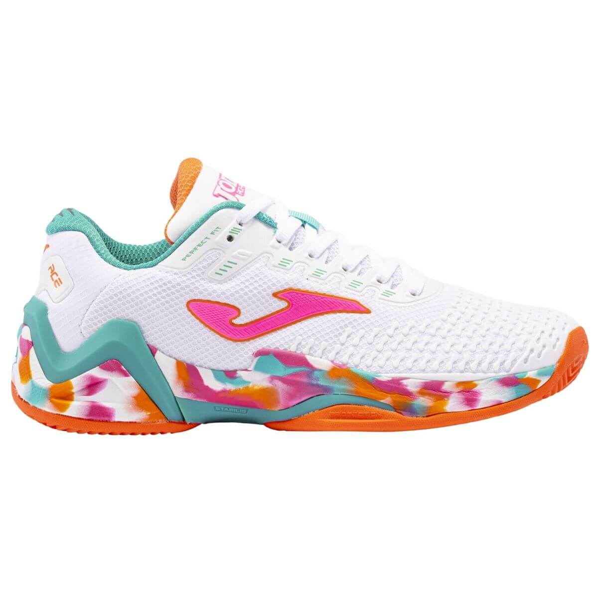 Zapatilla Joma Ace Lady 2302 White Orange - Sur SportsZapatillas