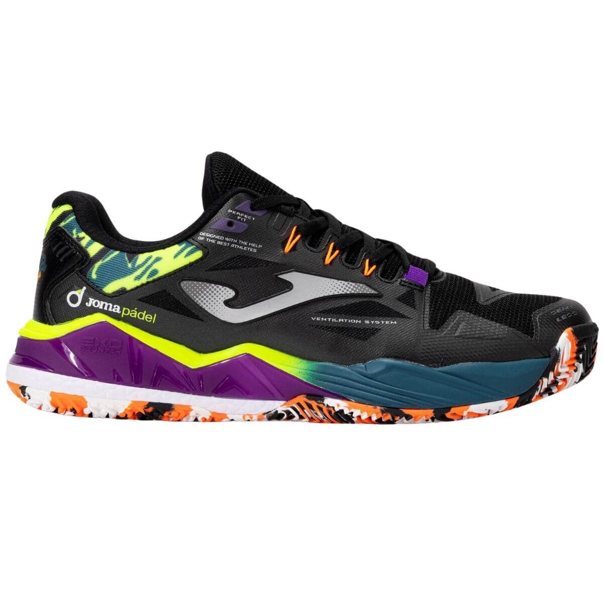 Zapatilla Joma Spin Men 2401 Negra Petróleo - Sur SportsZapatillas