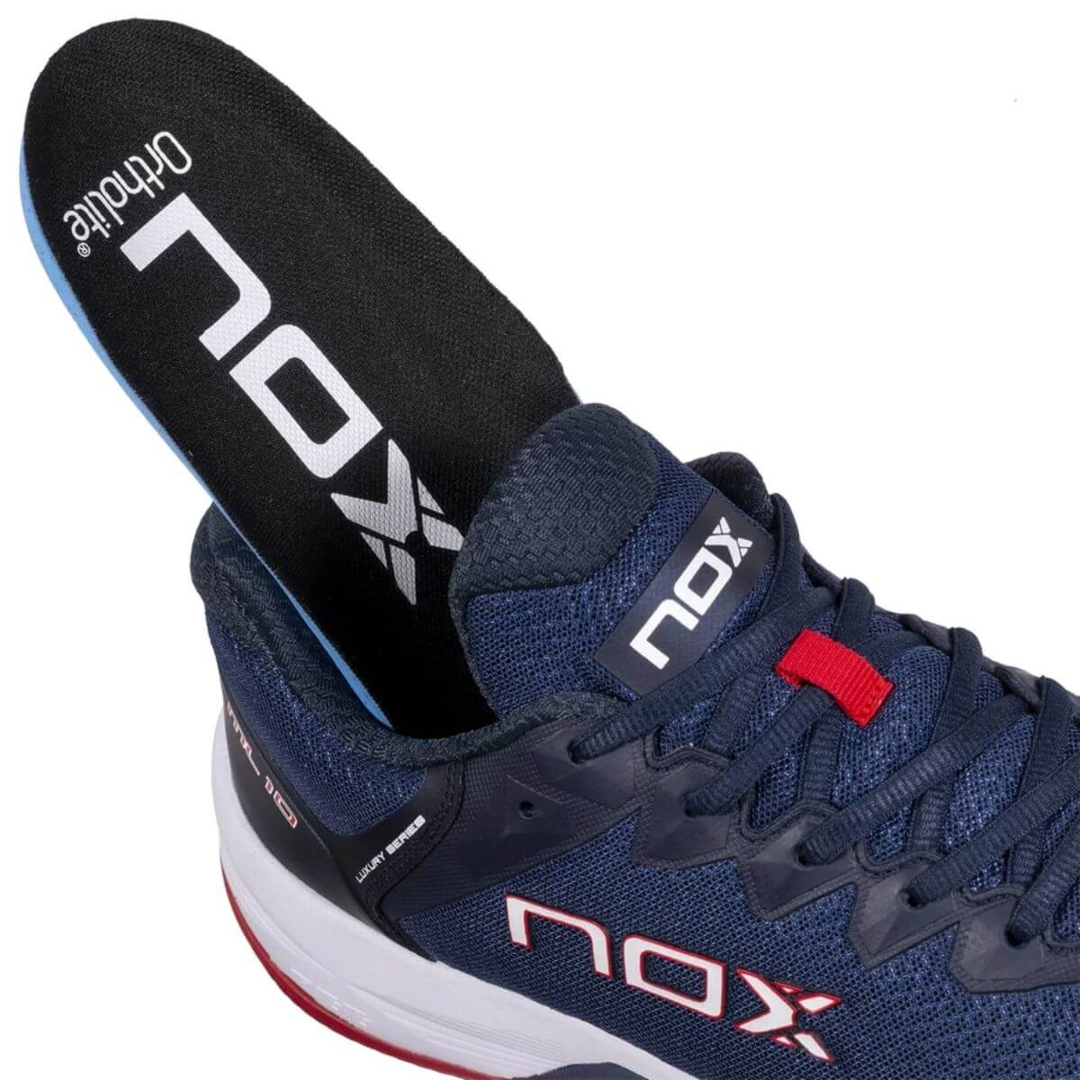 Zapatilla Nox ML10 HEXA Blue Fiery Red 2023/24 - Sur SportsZapatillas