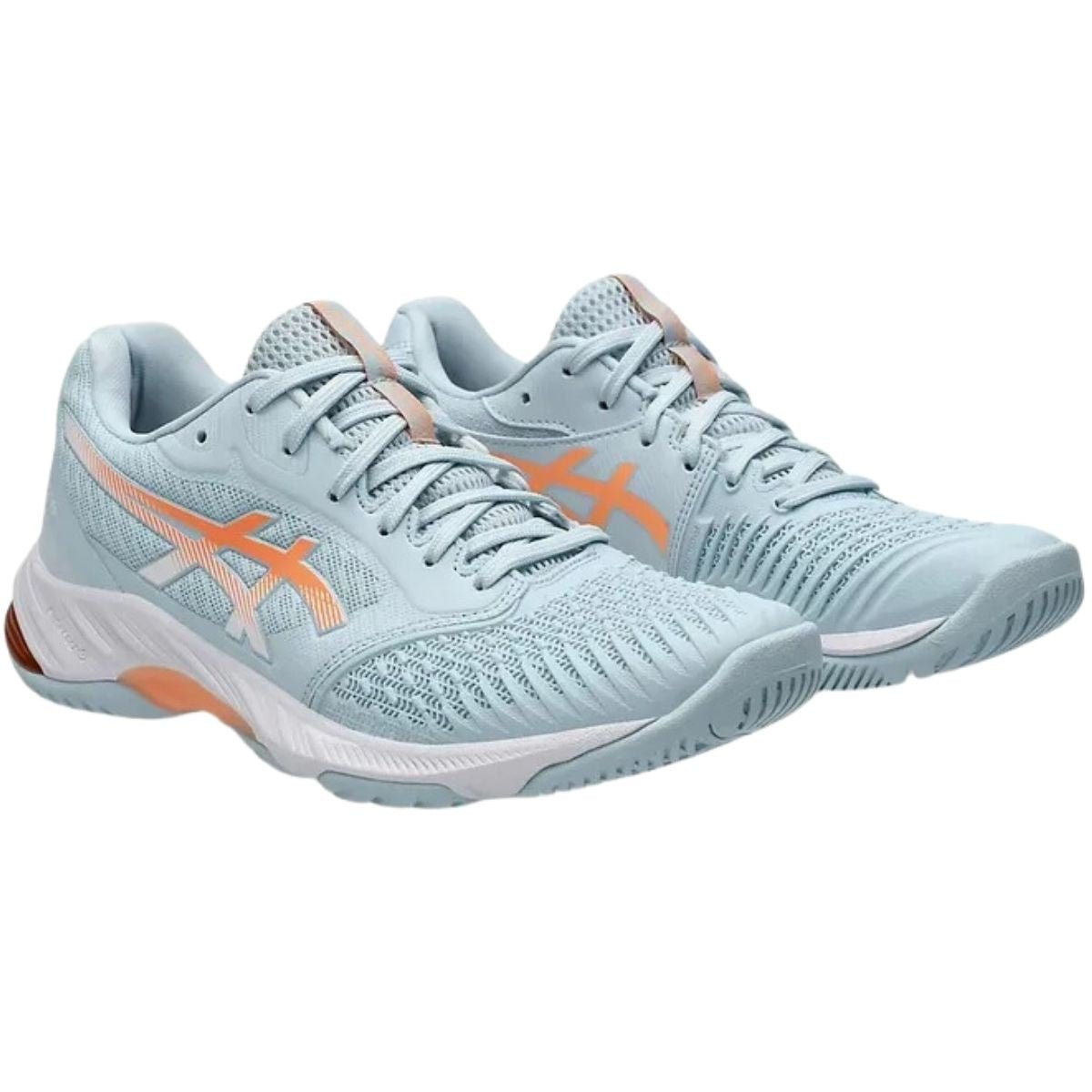 Zapatilla Voleibol Asics Mujer Netburner Ballistic FF 3 Cool Grey Bright Sunstone - Sur SportsZapatillas
