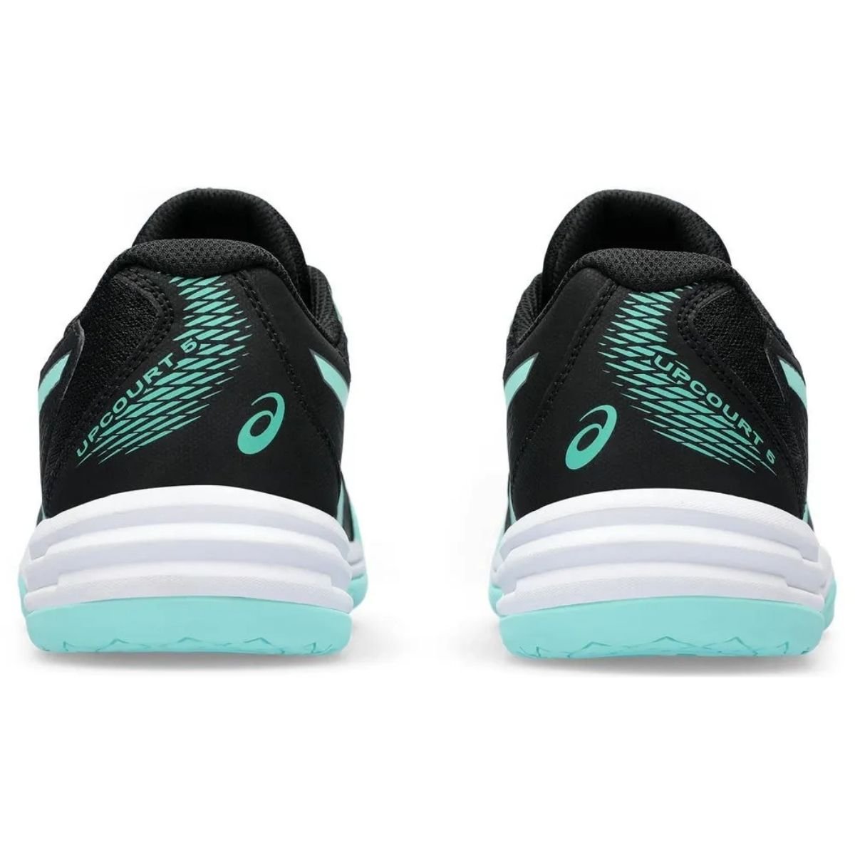 Zapatilla Voleibol Asics Mujer Upcourt5 Black Illuminate Mint - Sur SportsZapatillas