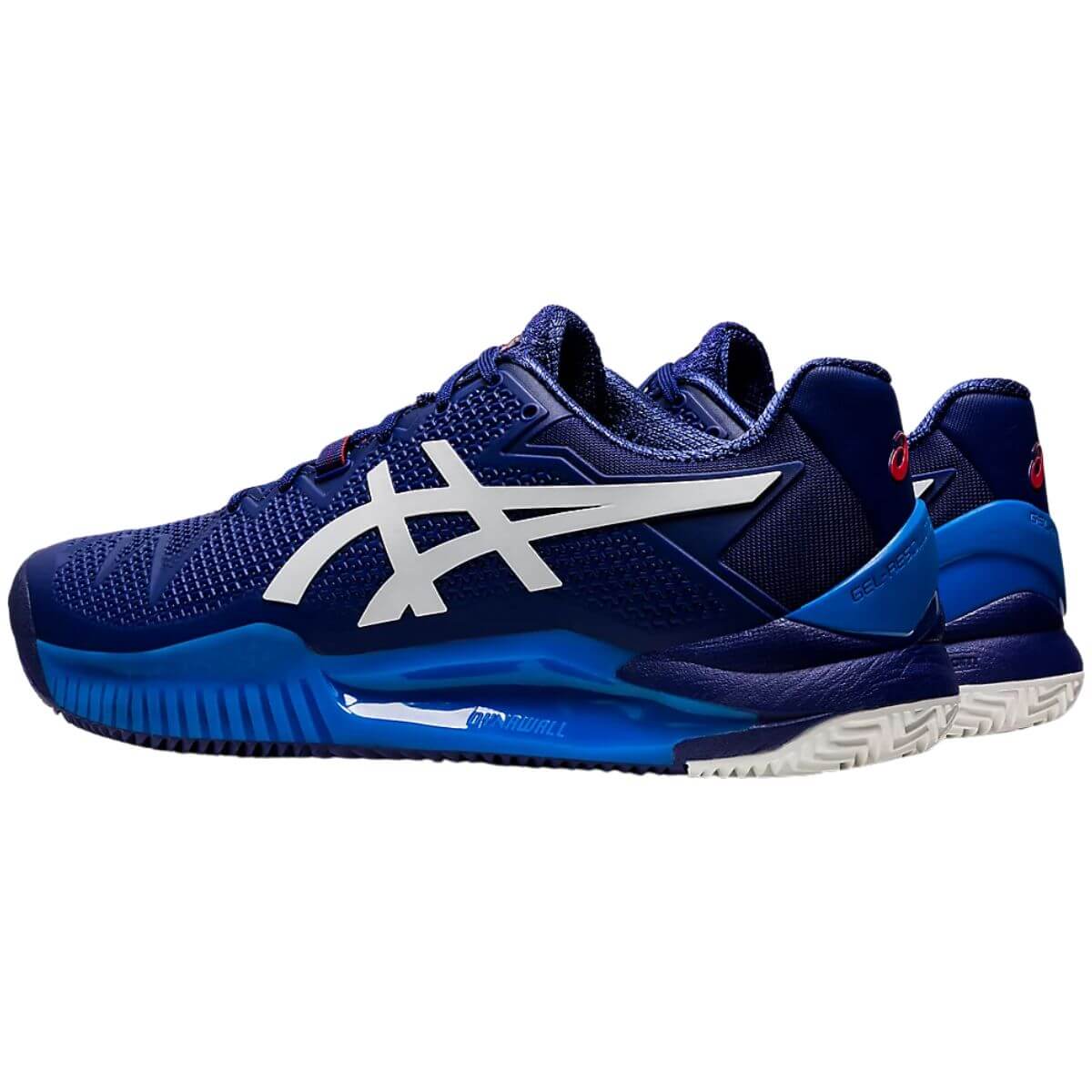 Zapatillas Asics Gel Resolution 8 Clay Dive Azul Blanco - Sur SportsZapatillas