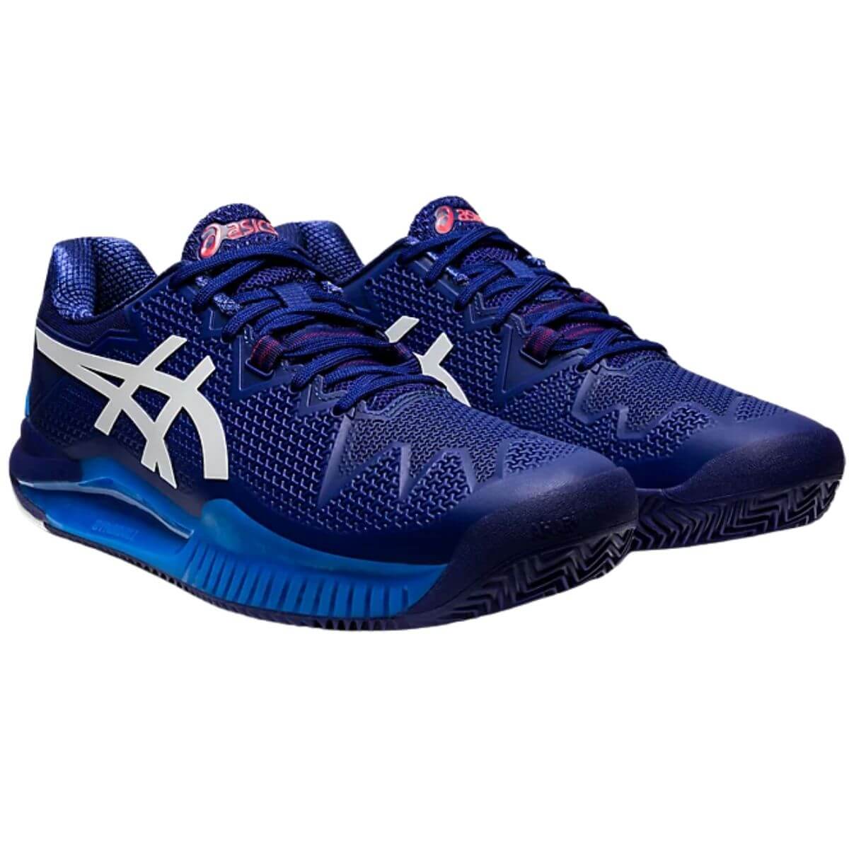 Zapatillas Asics Gel Resolution 8 Clay Dive Azul Blanco - Sur SportsZapatillas