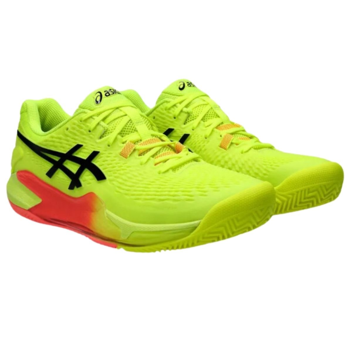 Zapatillas Asics Gel Resolution 9 Clay Paris Safety Yellow Black - Sur SportsZapatillas
